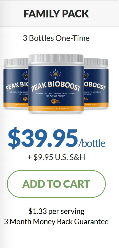 Peak BioBoost price 3 bottle